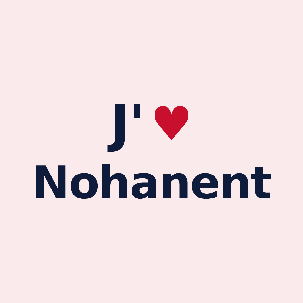 Magnet personnalisé Nohanent — design J'aime Nohanent