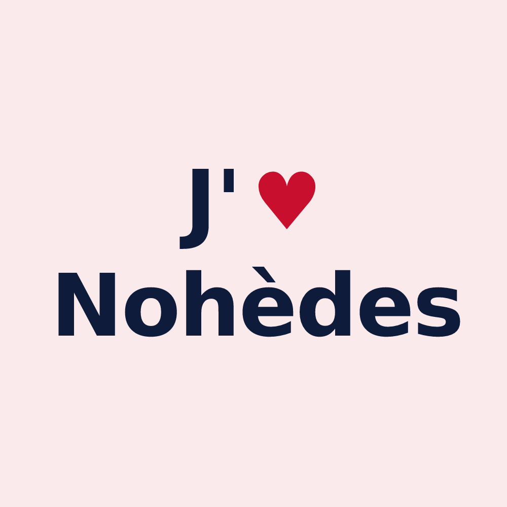 Magnet personnalisé Nohèdes — design J'aime Nohèdes