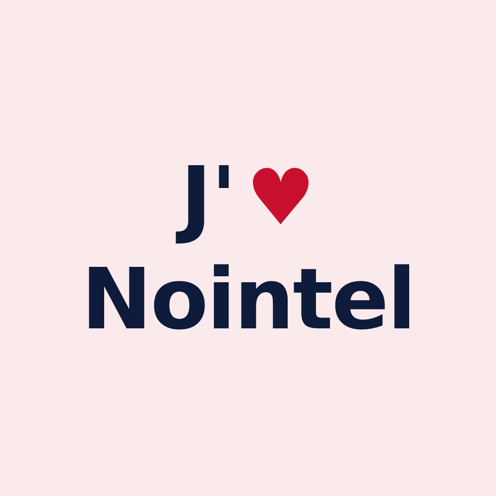 Magnet personnalisé Nointel — design J'aime Nointel