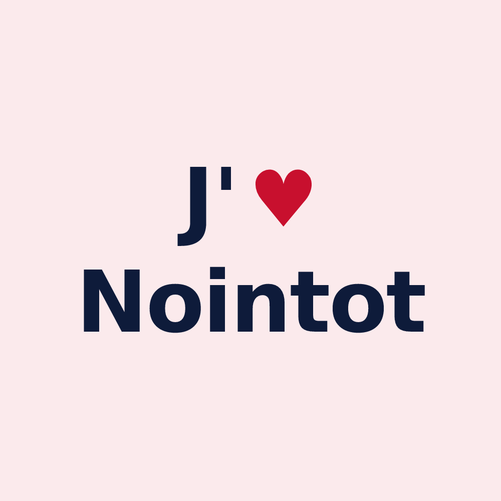 Magnet personnalisé Nointot — design J'aime Nointot