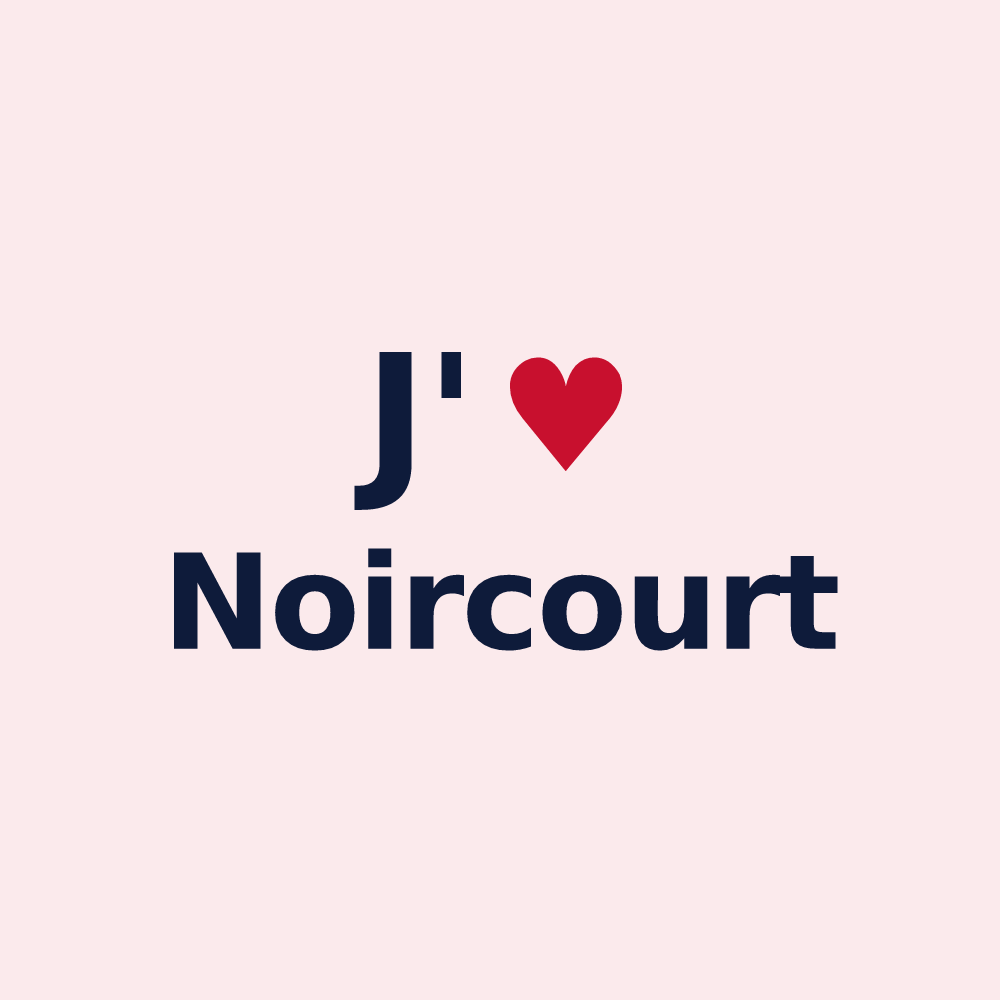 Magnet personnalisé Noircourt — design J'aime Noircourt
