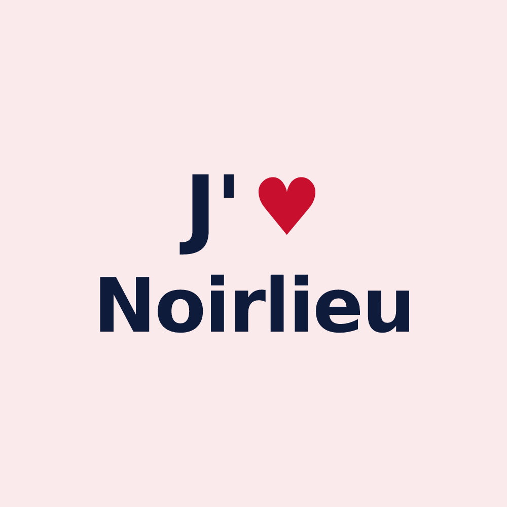 Magnet personnalisé Noirlieu — design J'aime Noirlieu