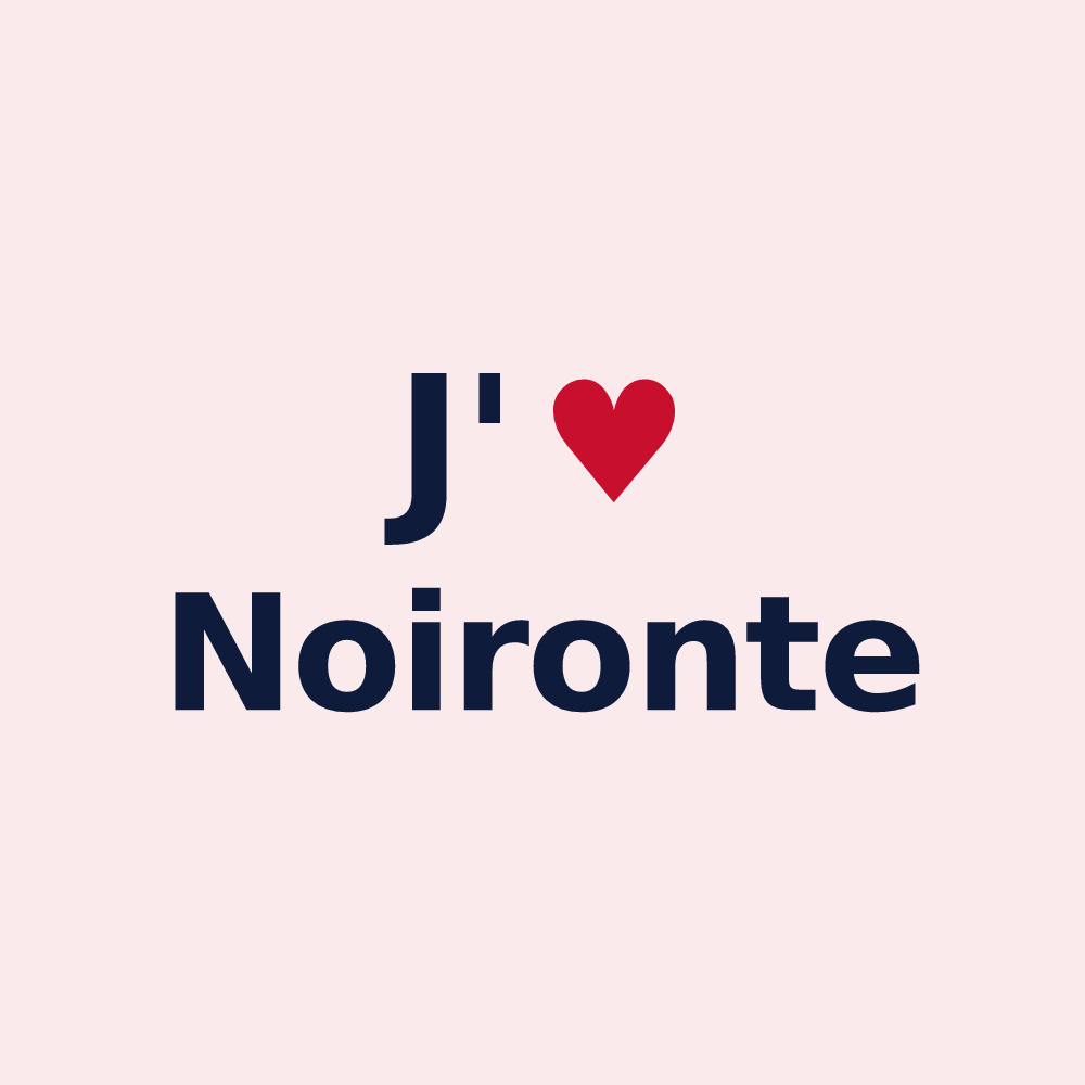 Magnet personnalisé Noironte — design J'aime Noironte