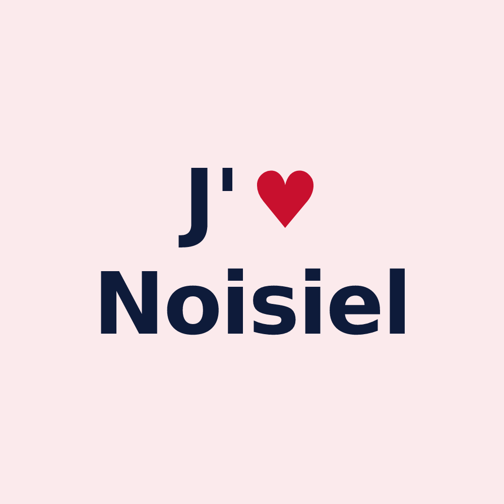 Magnet personnalisé Noisiel — design J'aime Noisiel
