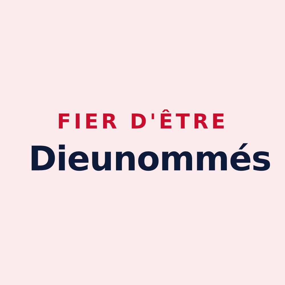 Magnet « Fier d'être Dieunommés » — design pour Nomdieu