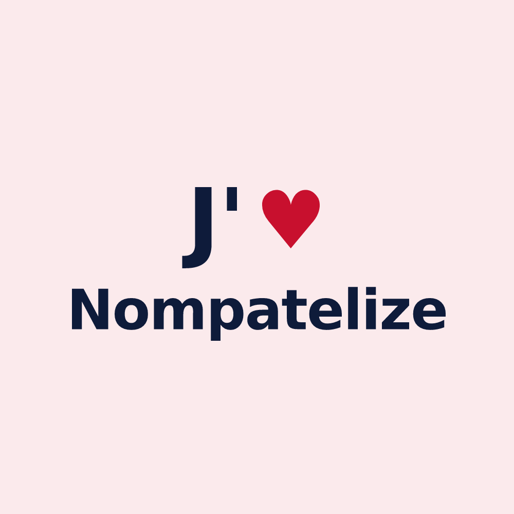 Magnet personnalisé Nompatelize — design J'aime Nompatelize