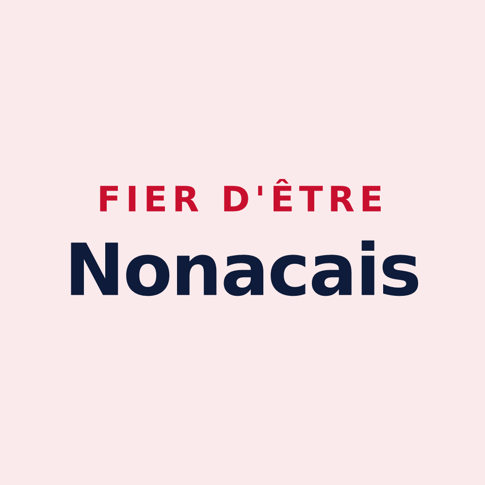 Magnet « Fier d'être Nonacais » — design pour Nonac