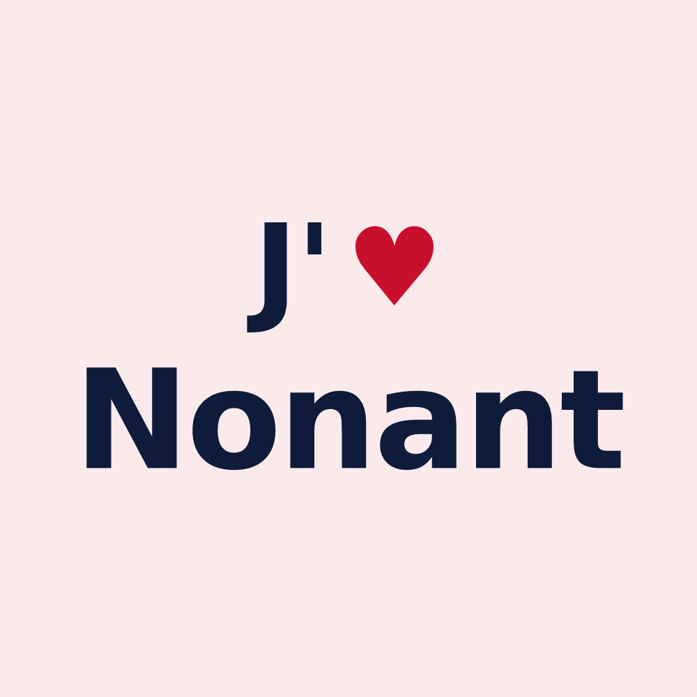 Magnet personnalisé Nonant — design J'aime Nonant