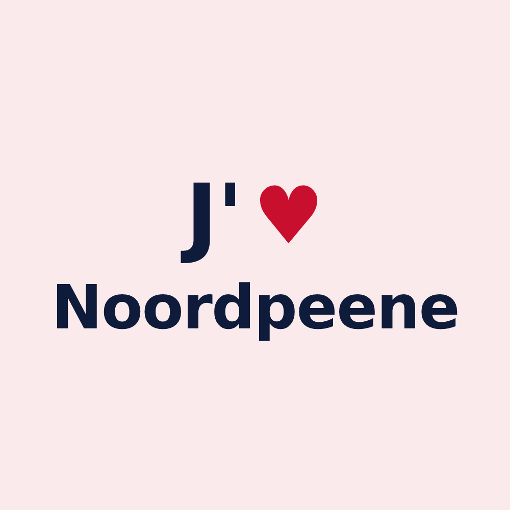Magnet personnalisé Noordpeene — design J'aime Noordpeene