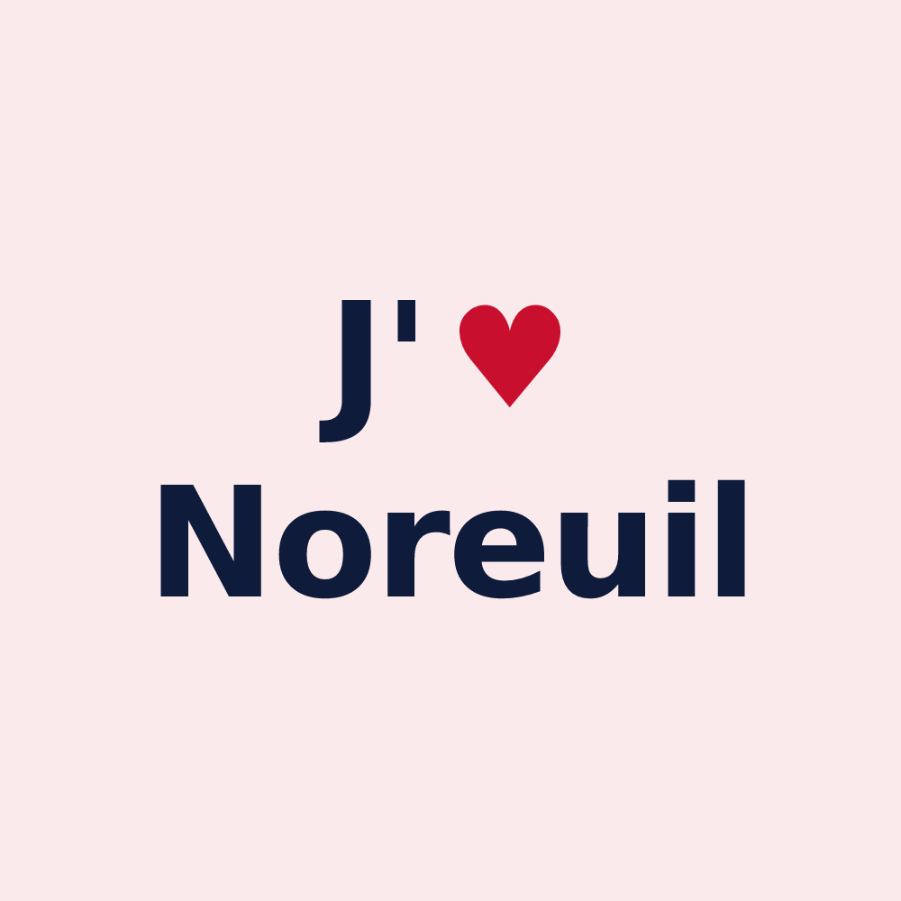 Magnet personnalisé Noreuil — design J'aime Noreuil