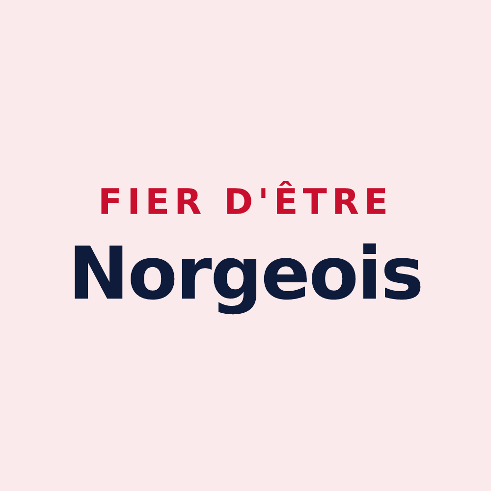 Magnet « Fier d'être Norgeois » — design pour Norges-la-Ville