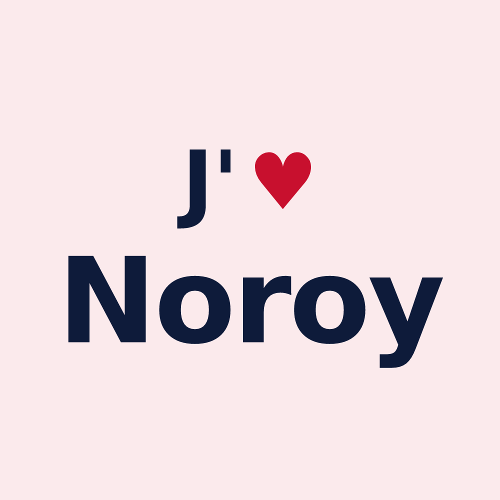 Magnet personnalisé Noroy — design J'aime Noroy