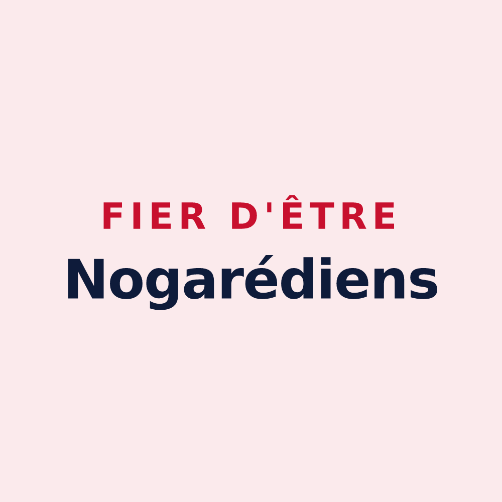 Magnet « Fier d'être Nogarédiens » — design pour Norroy-lès-Pont-à-Mousson