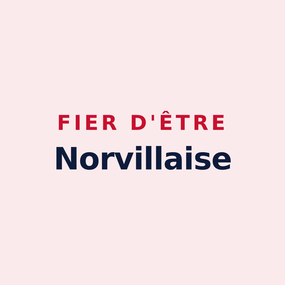 Magnet « Fier d'être Norvillaise » — design pour Norville