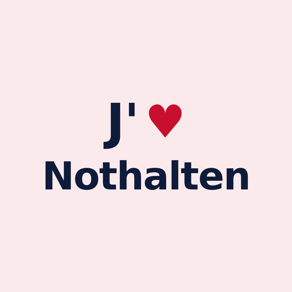Magnet personnalisé Nothalten — design J'aime Nothalten