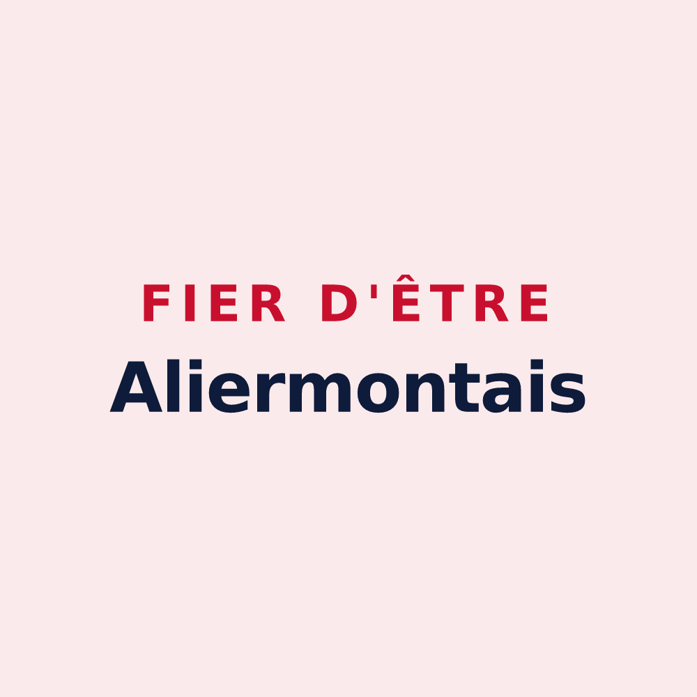 Magnet « Fier d'être Aliermontais » — design pour Notre-Dame-d'Aliermont
