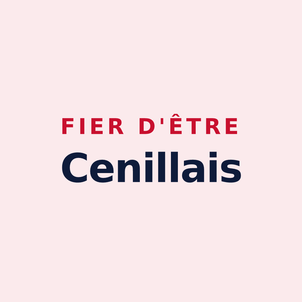 Magnet « Fier d'être Cenillais » — design pour Notre-Dame-de-Cenilly