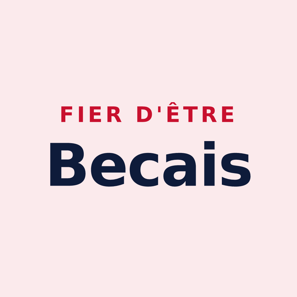 Magnet « Fier d'être Becais » — design pour Notre-Dame-du-Bec