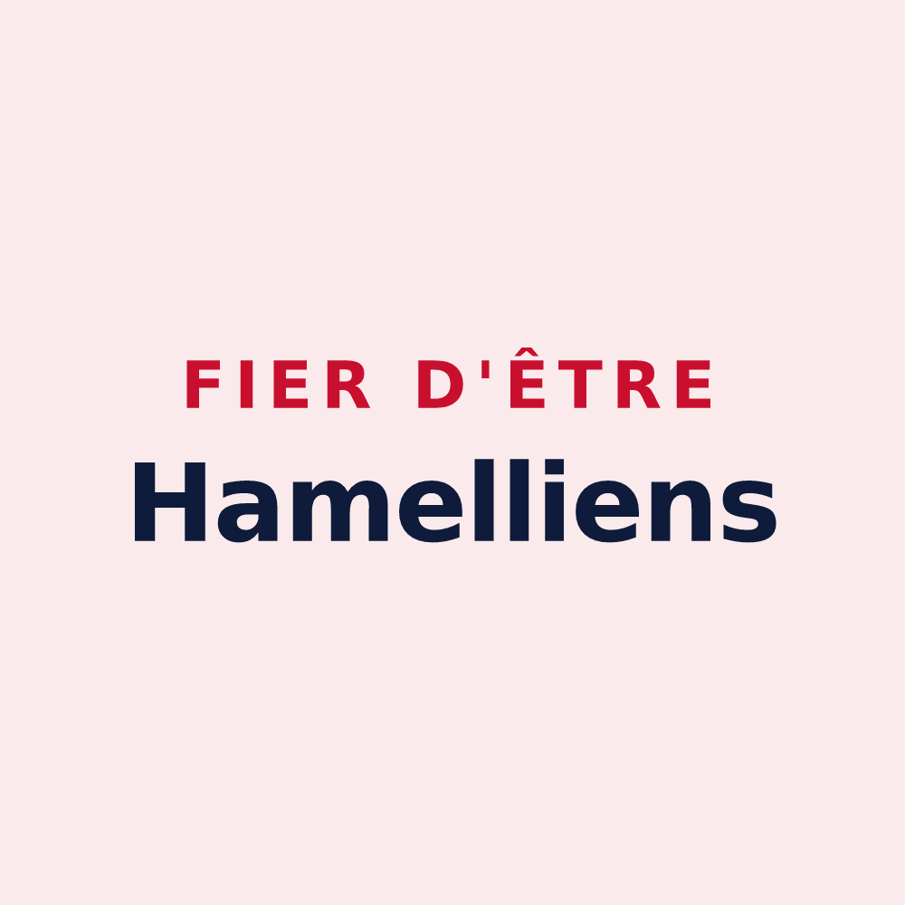 Magnet « Fier d'être Hamelliens » — design pour Notre-Dame-du-Hamel