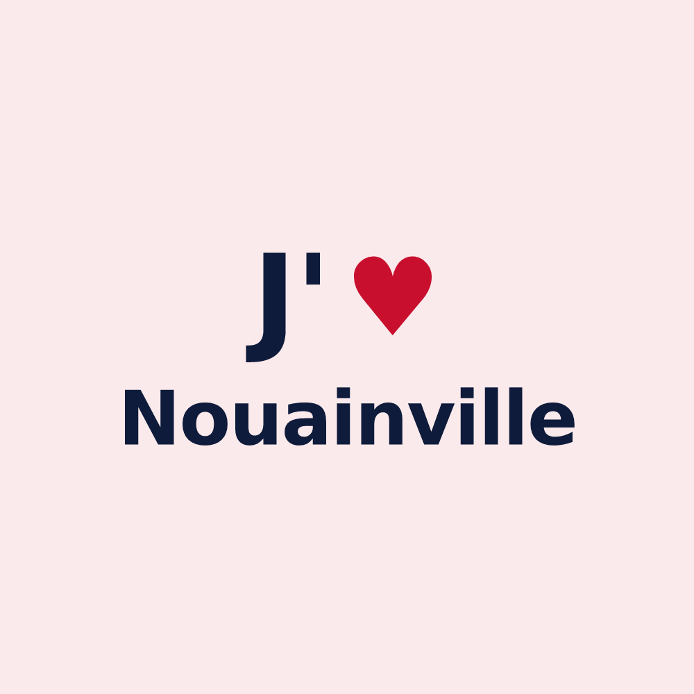 Magnet personnalisé Nouainville — design J'aime Nouainville