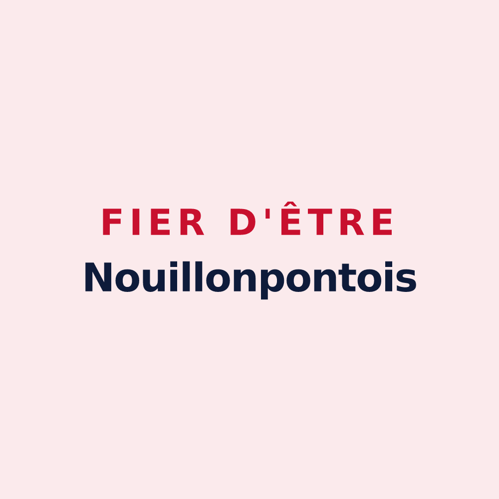 Magnet « Fier d'être Nouillonpontois » — design pour Nouillonpont