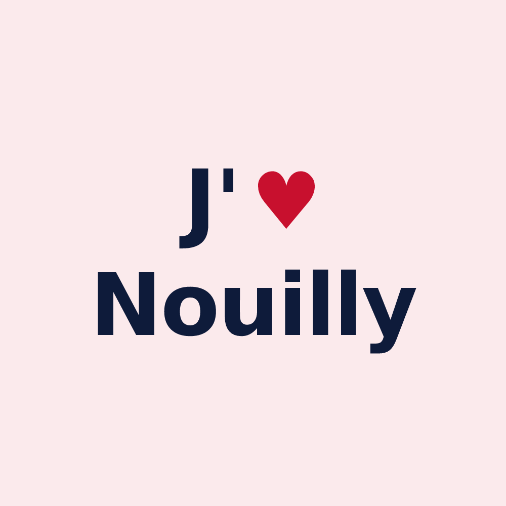 Magnet personnalisé Nouilly — design J'aime Nouilly