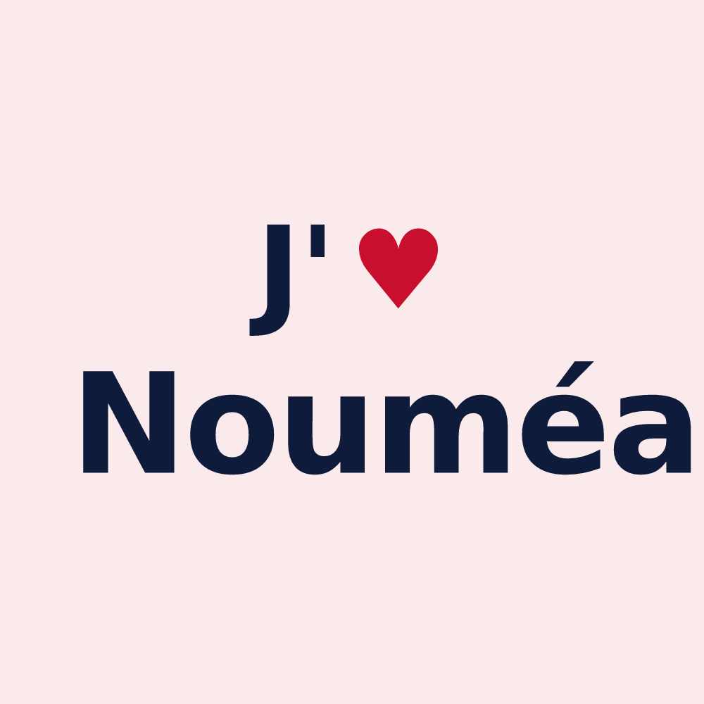 Magnet personnalisé Nouméa — design J'aime Nouméa