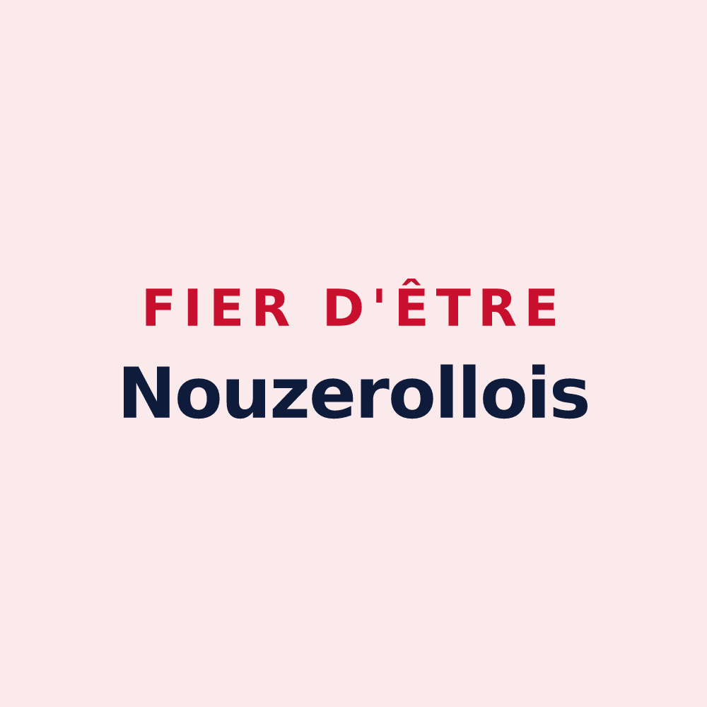 Magnet « Fier d'être Nouzerollois » — design pour Nouzerolles