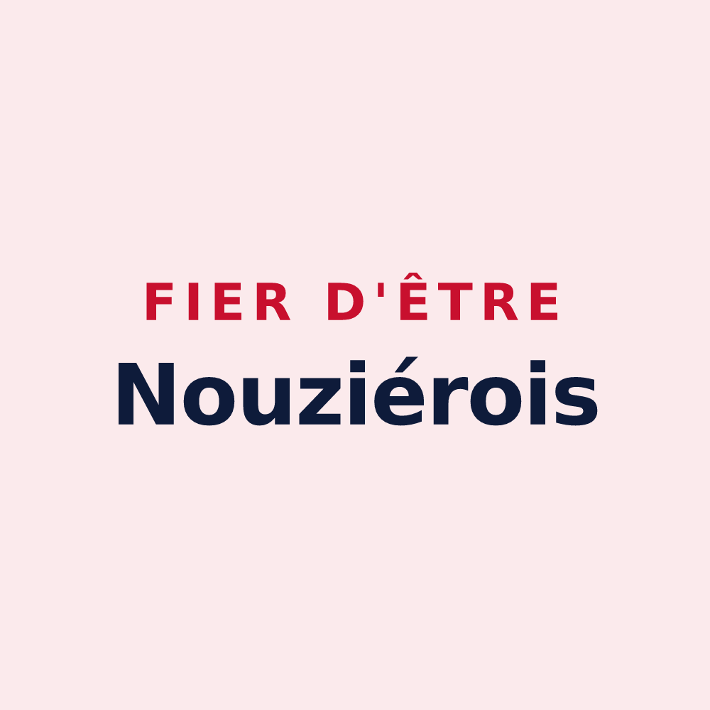 Magnet « Fier d'être Nouziérois » — design pour Nouziers