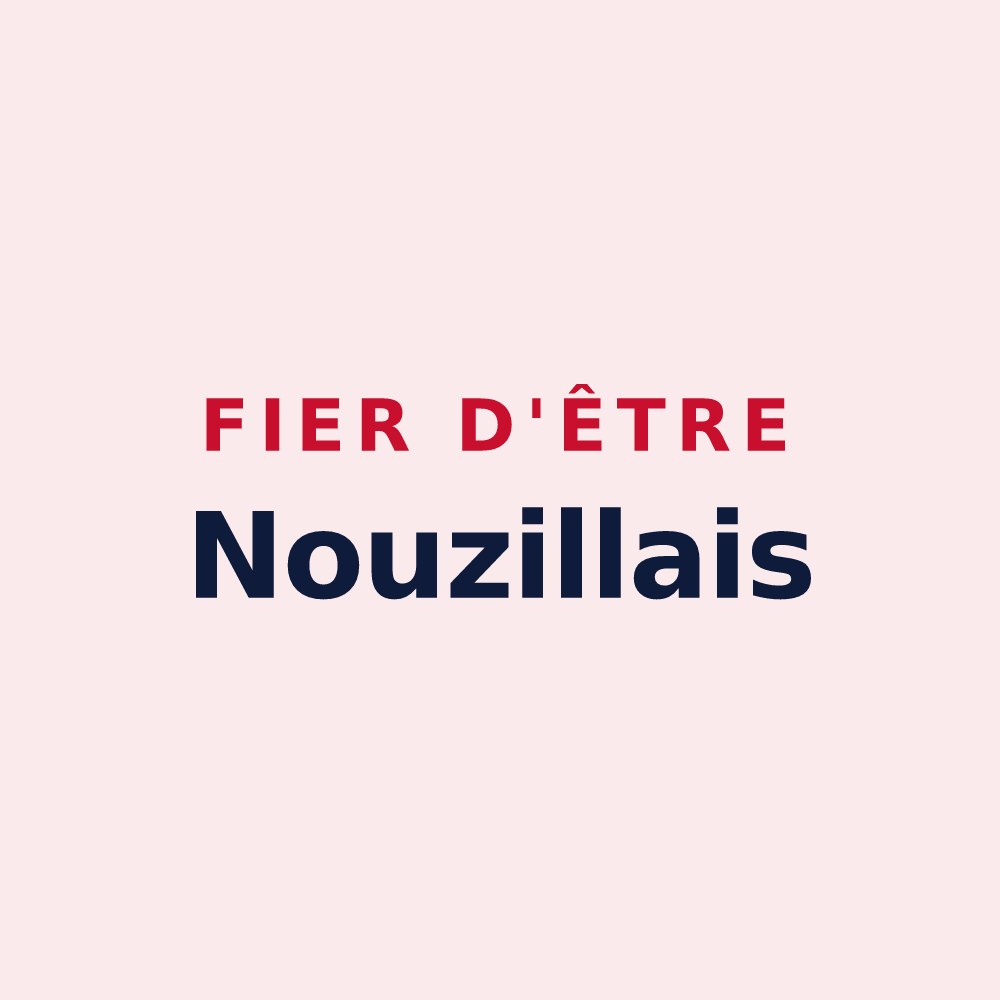 Magnet « Fier d'être Nouzillais » — design pour Nouzilly