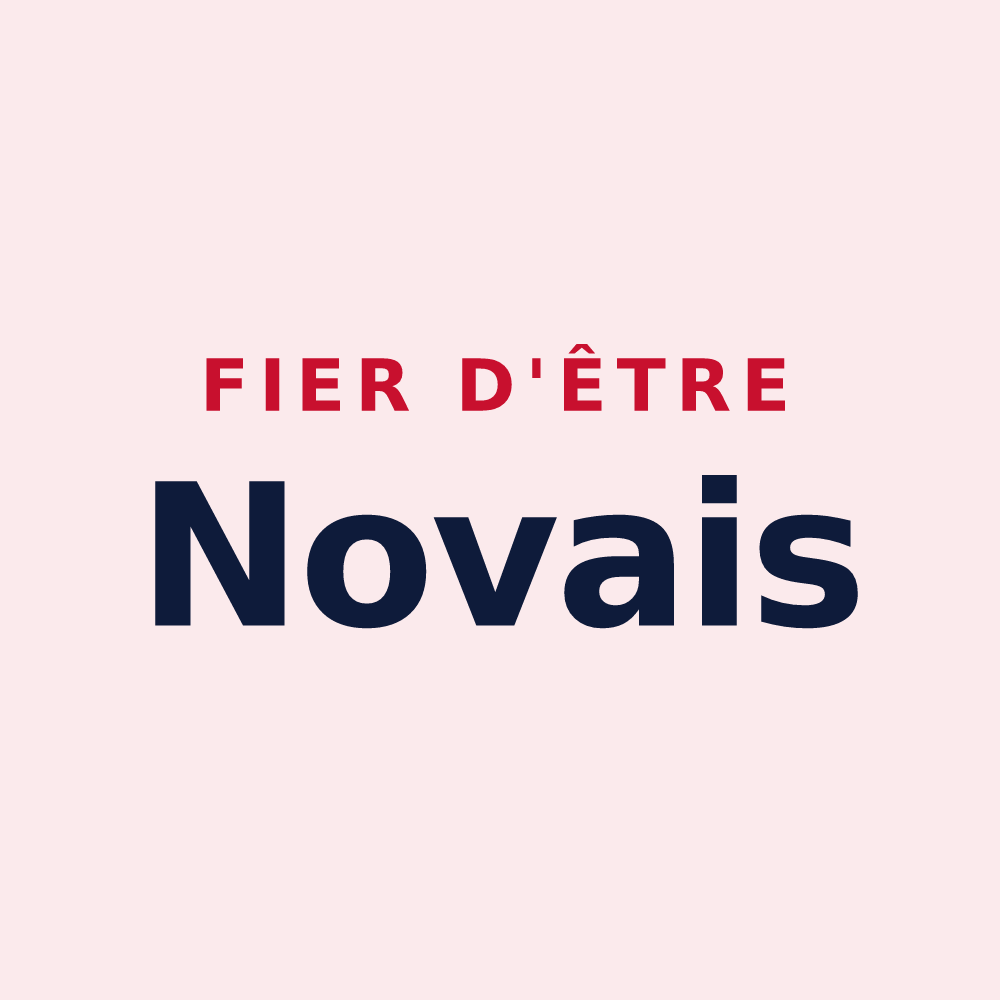Magnet « Fier d'être Novais » — design pour Noves