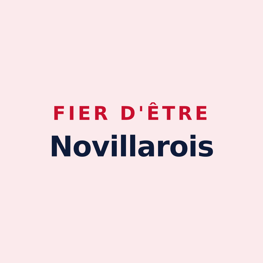 Magnet « Fier d'être Novillarois » — design pour Novillars