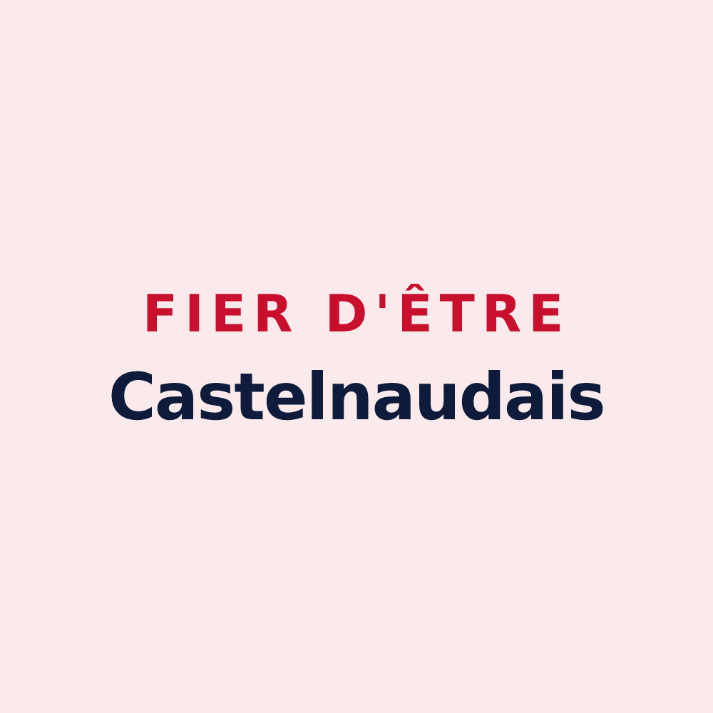 Magnet « Fier d'être Castelnaudais » — design pour Noyal-Châtillon-sur-Seiche