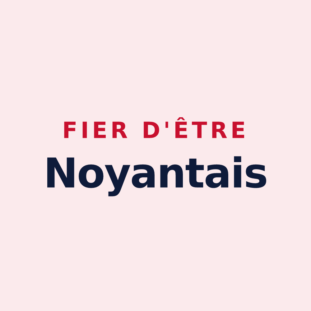 Magnet « Fier d'être Noyantais » — design pour Noyant-de-Touraine