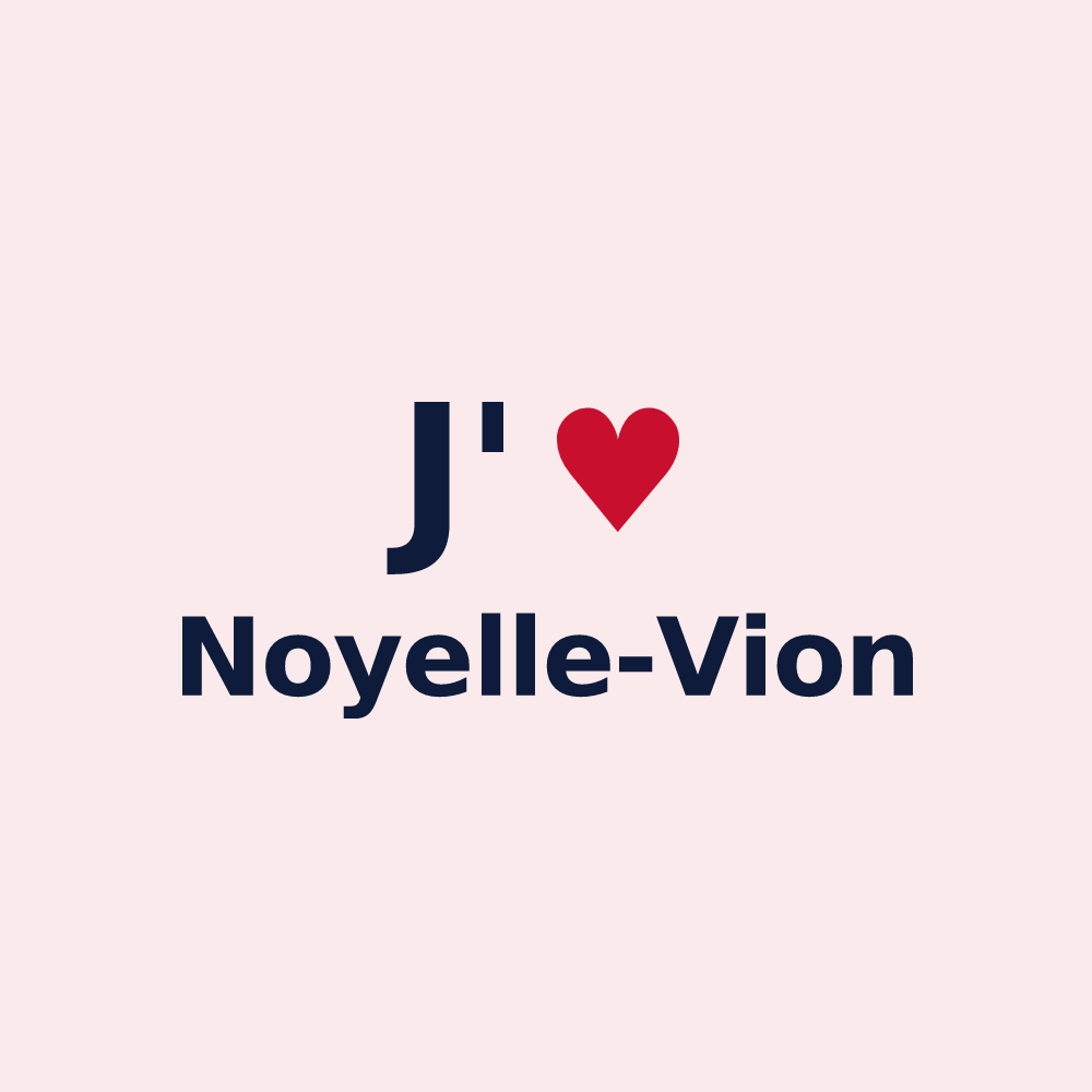 Magnet personnalisé Noyelle-Vion — design J'aime Noyelle-Vion