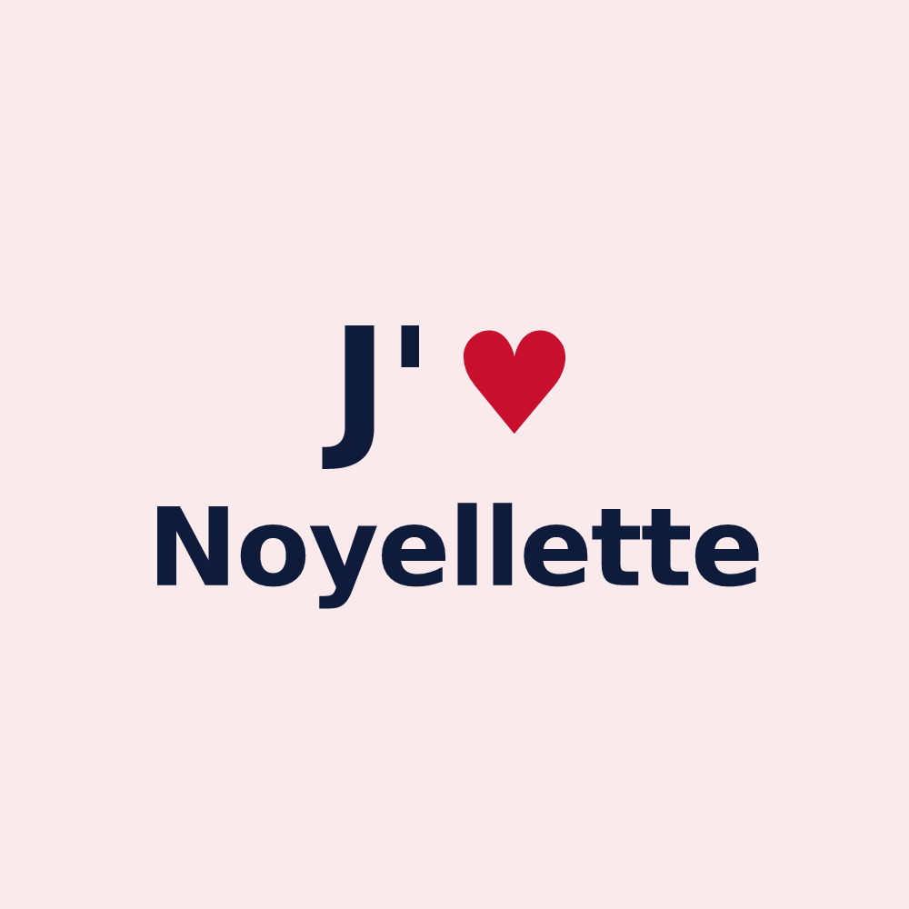 Magnet personnalisé Noyellette — design J'aime Noyellette
