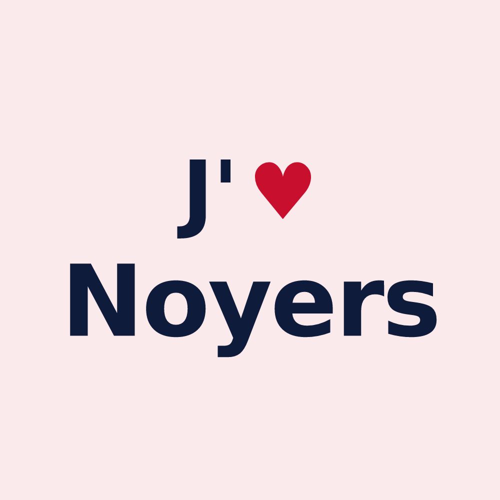 Magnet personnalisé Noyers — design J'aime Noyers