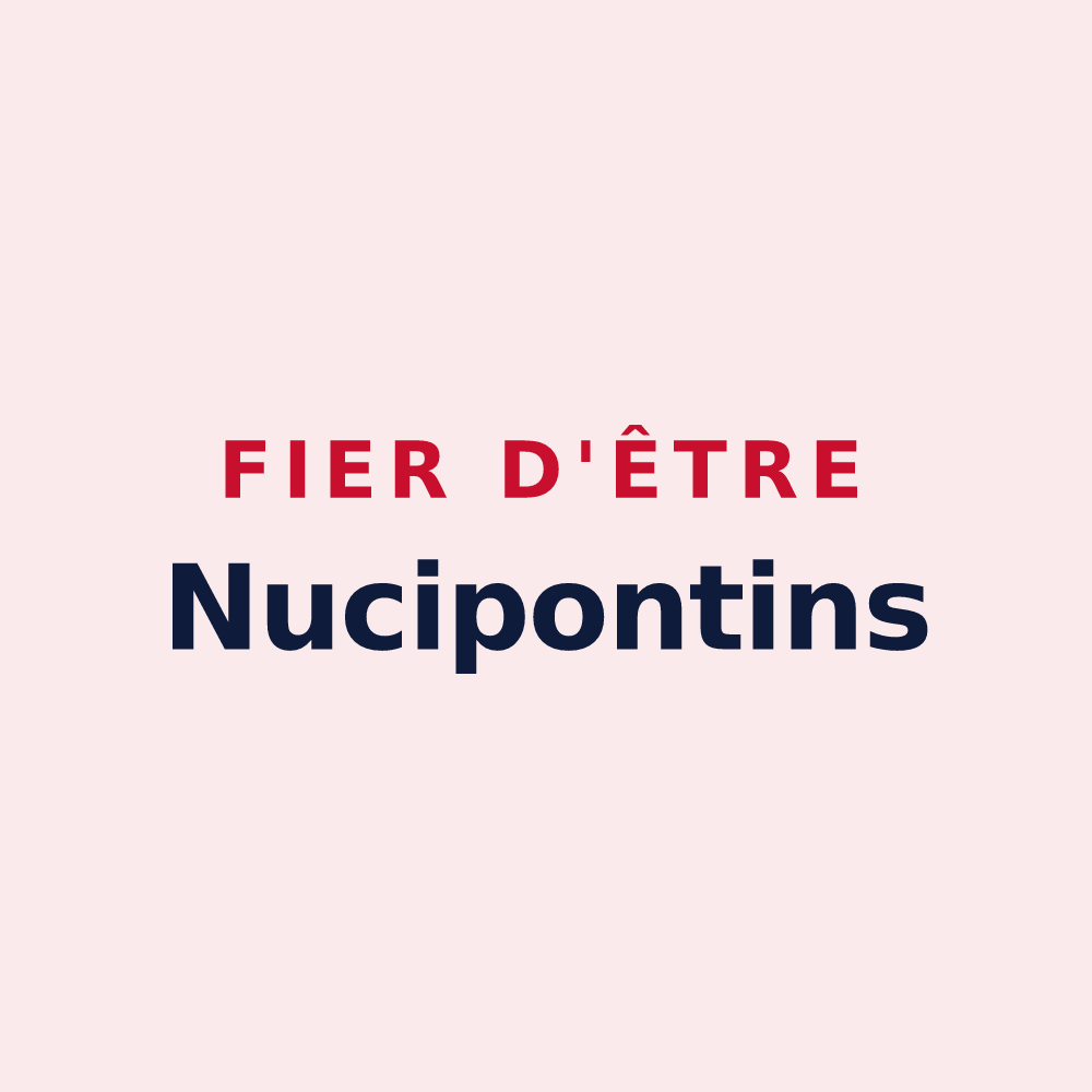 Magnet « Fier d'être Nucipontins » — design pour Noyers-Pont-Maugis