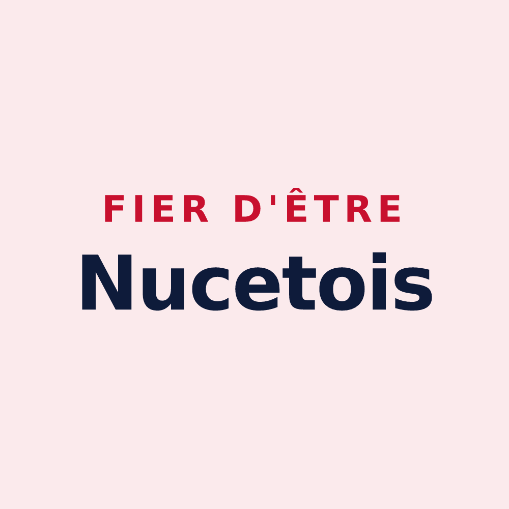 Magnet « Fier d'être Nucetois » — design pour Noyers-sur-Jabron