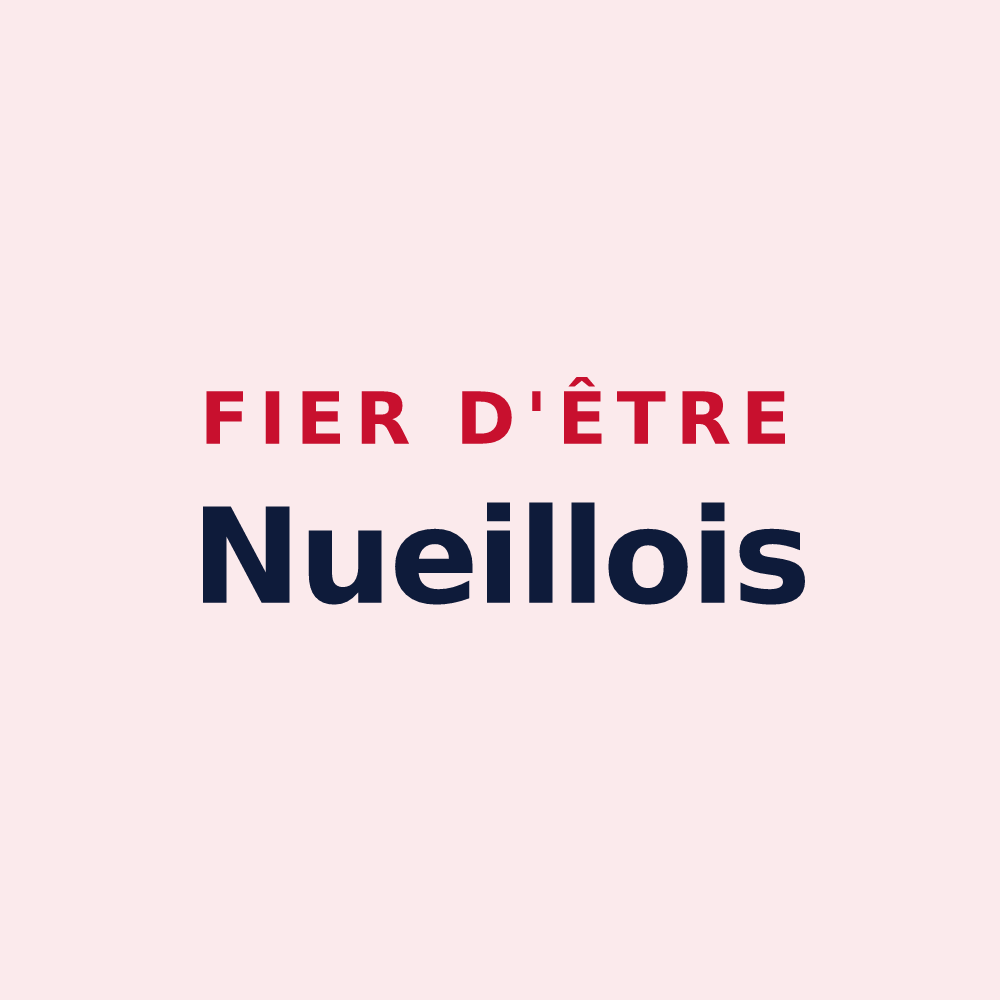 Magnet « Fier d'être Nueillois » — design pour Nueil-sous-Faye