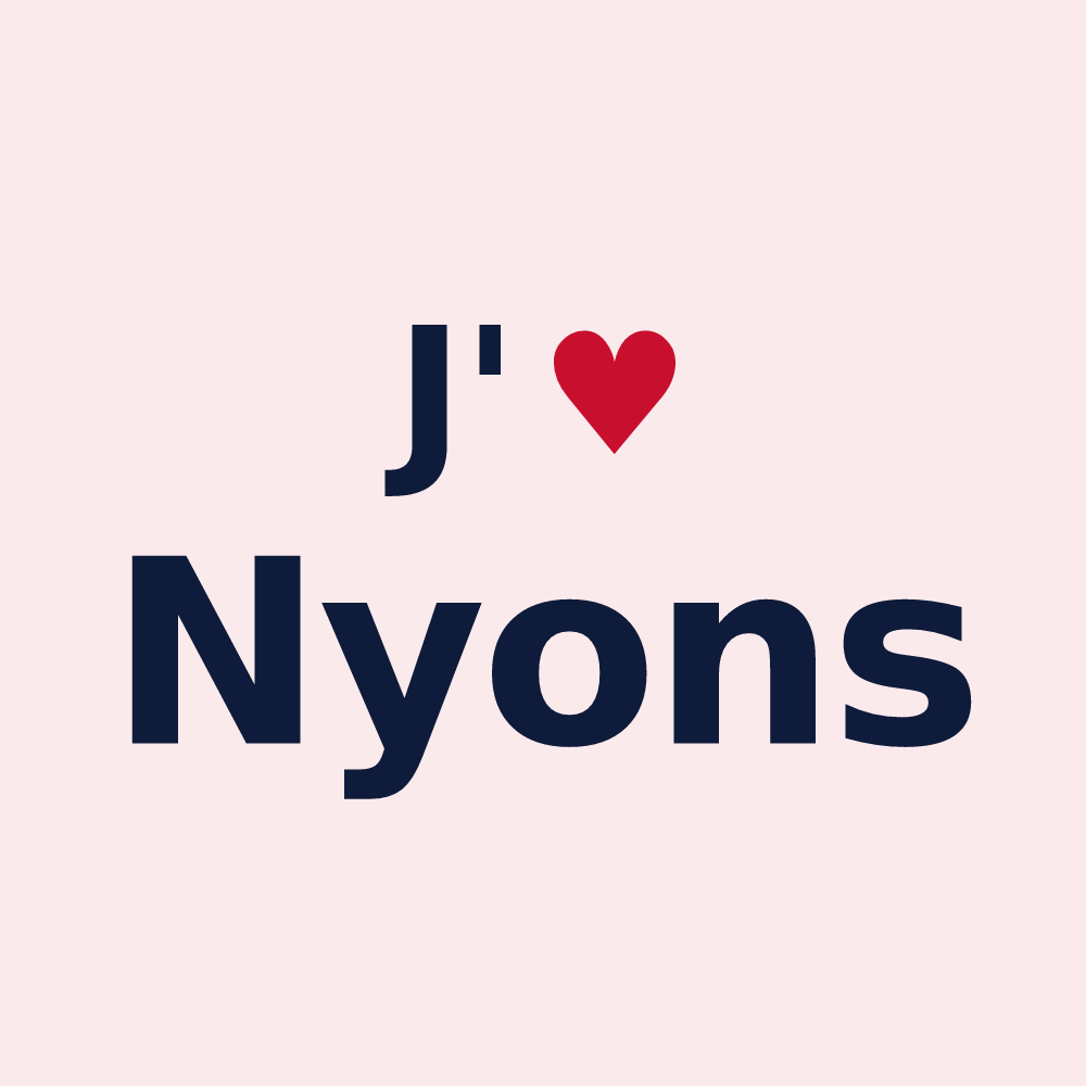 Magnet personnalisé Nyons — design J'aime Nyons