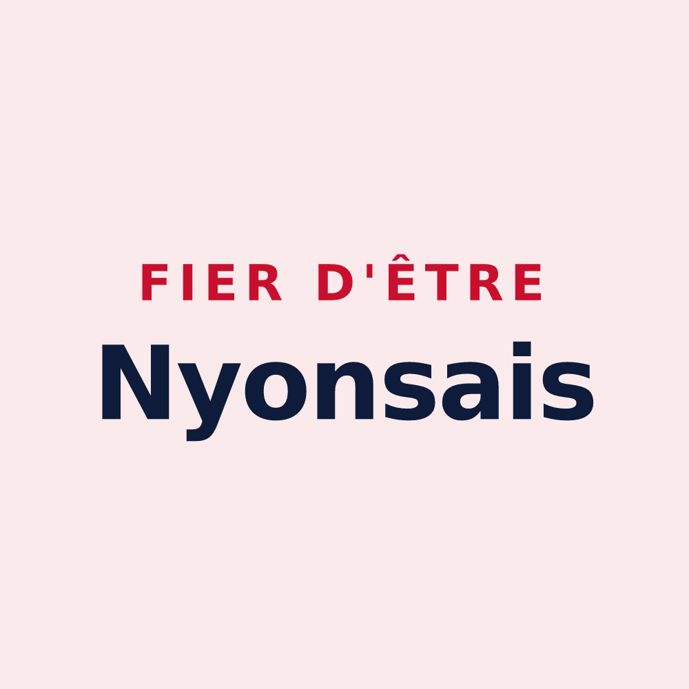 Magnet « Fier d'être Nyonsais » — design pour Nyons