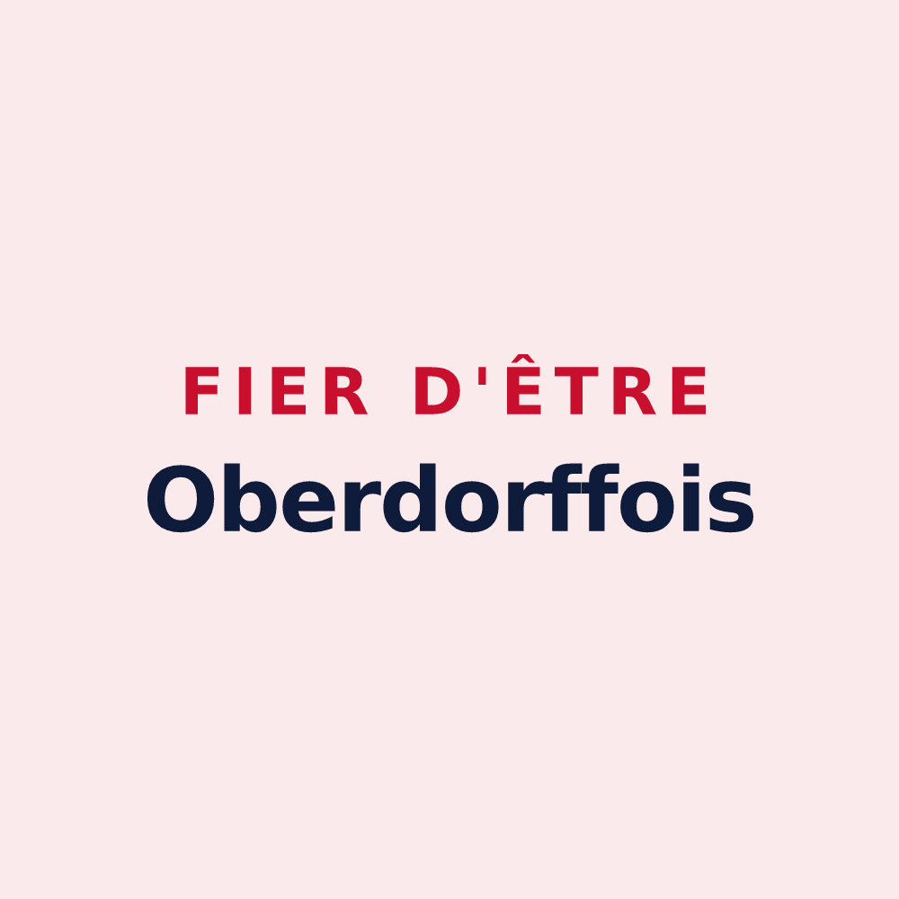 Magnet « Fier d'être Oberdorffois » — design pour Oberdorff