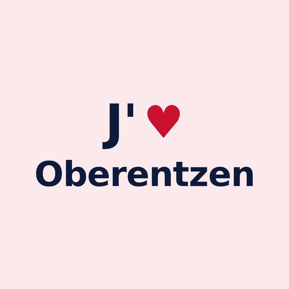 Magnet personnalisé Oberentzen — design J'aime Oberentzen