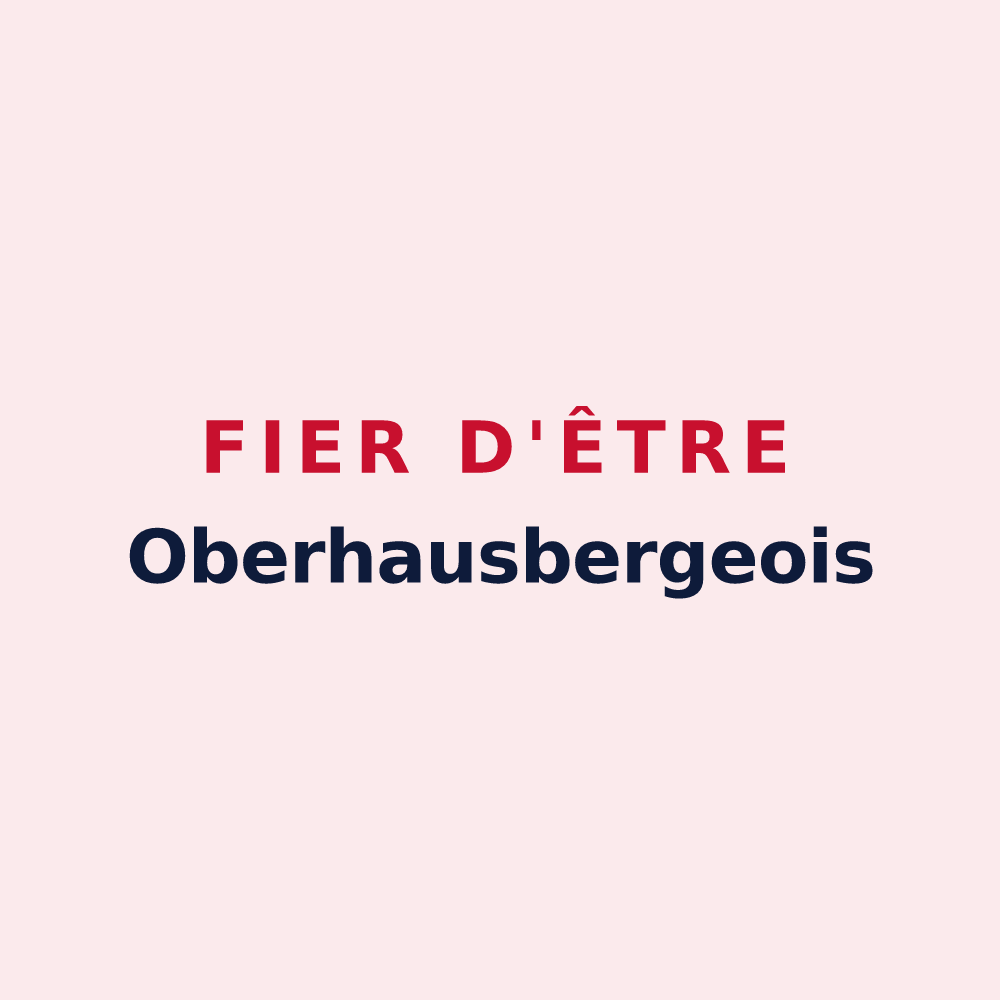 Magnet « Fier d'être Oberhausbergeois » — design pour Oberhausbergen