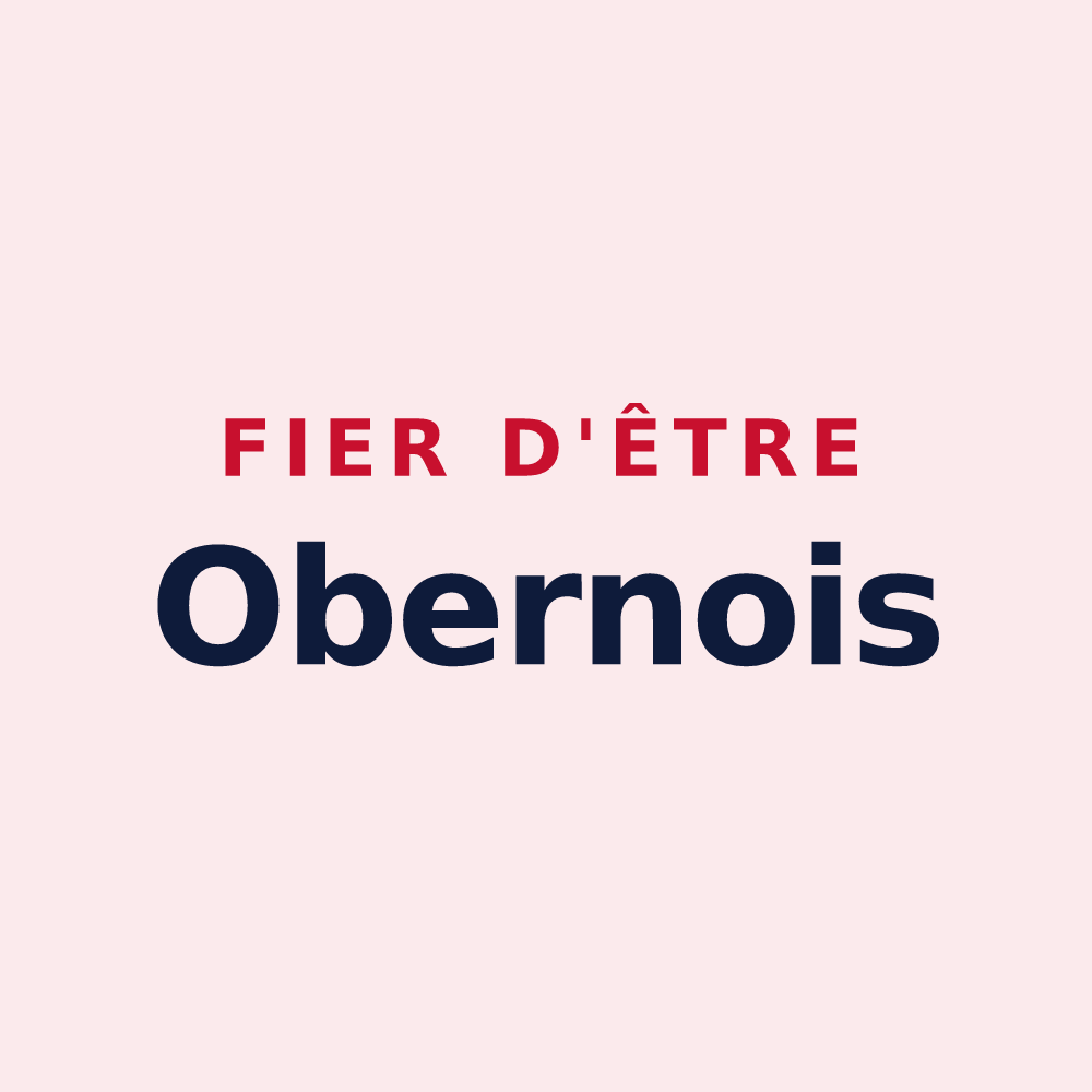 Magnet « Fier d'être Obernois » — design pour Obernai