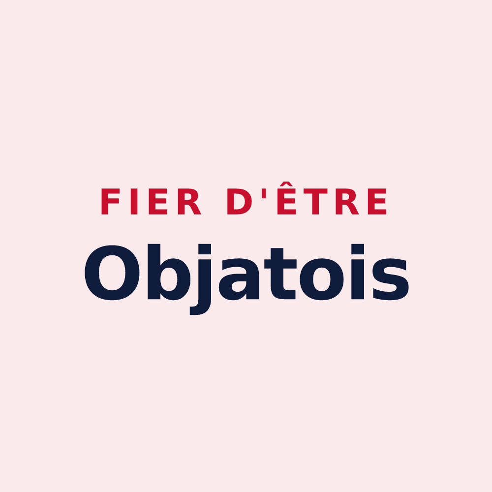 Magnet « Fier d'être Objatois » — design pour Objat
