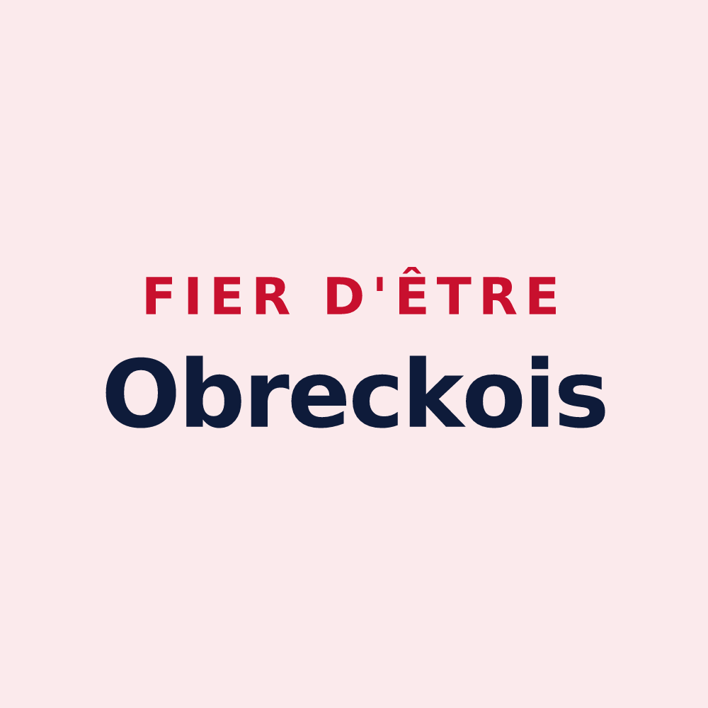 Magnet « Fier d'être Obreckois » — design pour Obreck