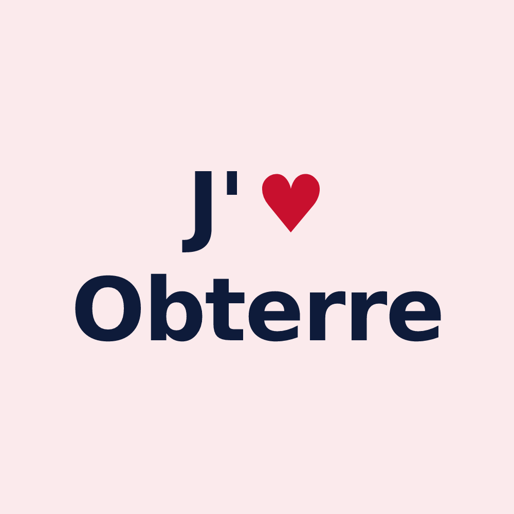 Magnet personnalisé Obterre — design J'aime Obterre