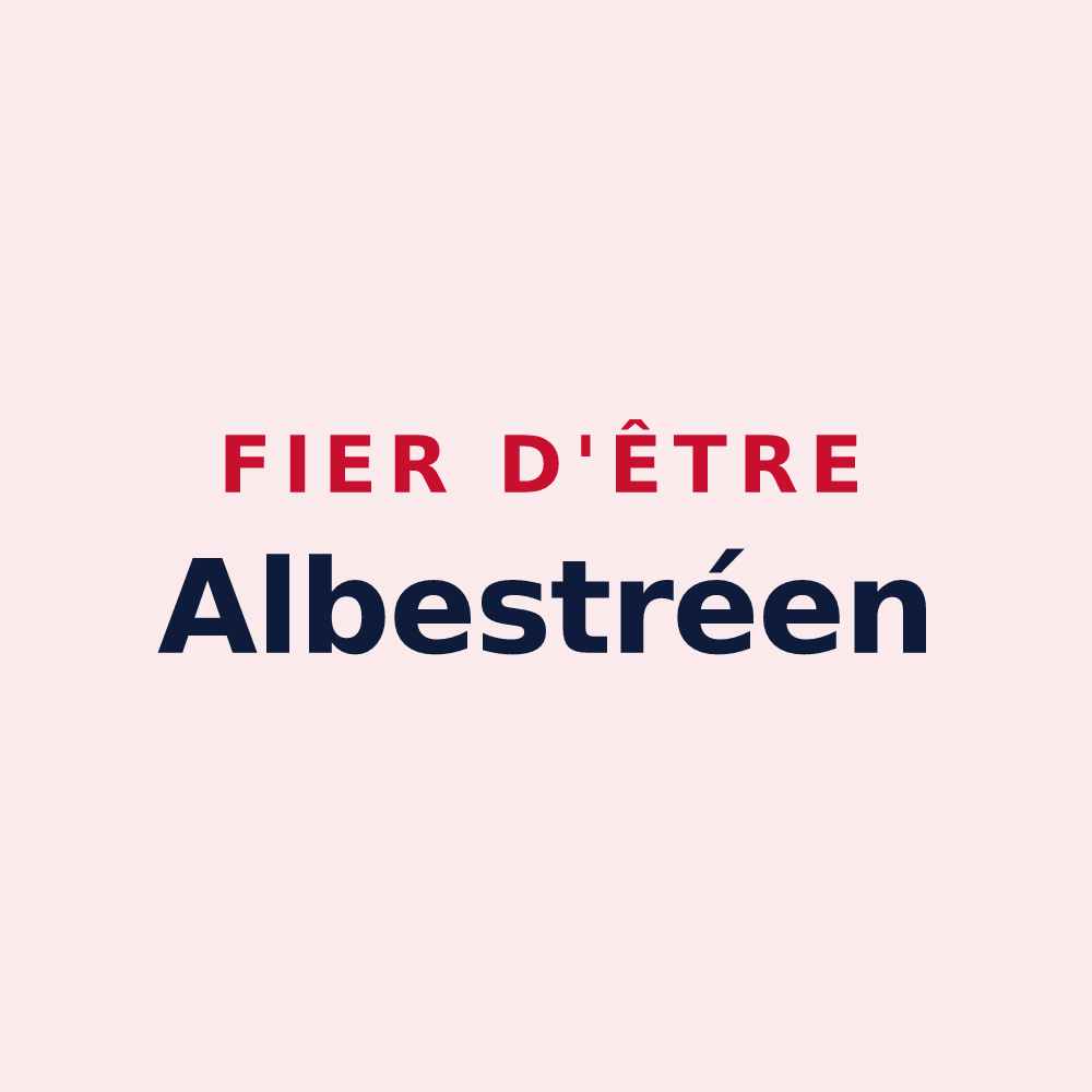 Magnet « Fier d'être Albestréen » — design pour Obtrée